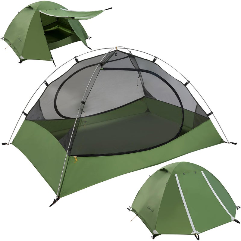 Clostnature Lightweight Backpacking Tent - 4 Person Ultralight Waterproof Camping Tent, 3 Season Large Size Easy Setup Tent for Family, Outdoor, Hiking and Mountaineering - Image 1